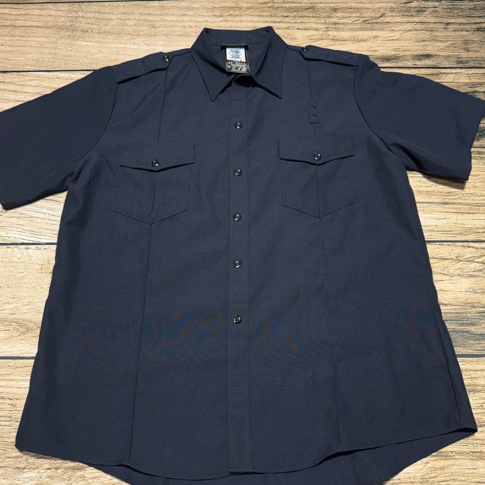 Workrite Fire Chief Shirt Mens 54 2XL Blue FR Flame Resistant IIIA 700NX45 NWT